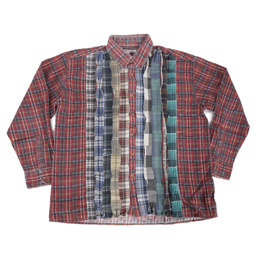 Needles Flannel Shirt Ribbon Shirt #SX482 Large