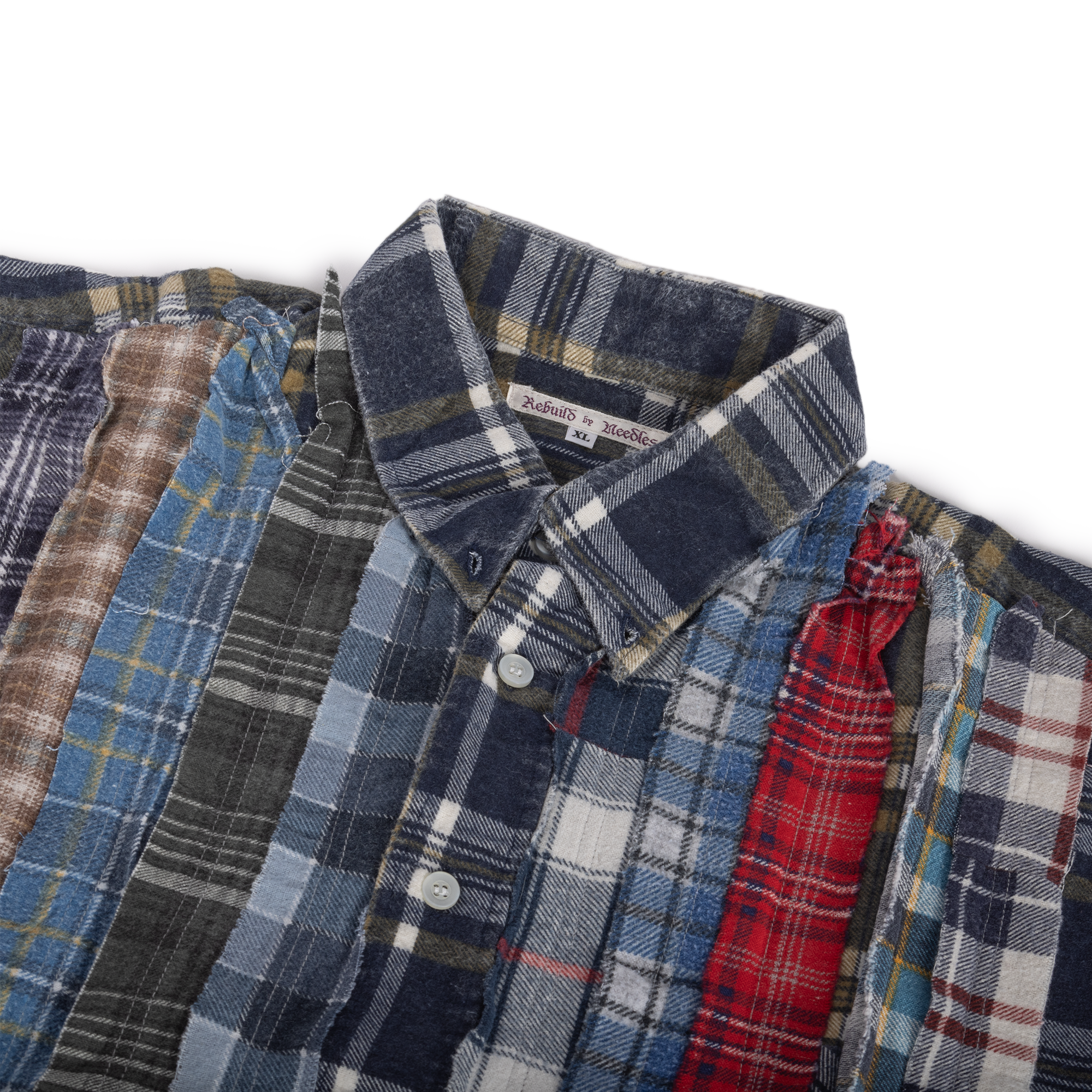 Needles Flannel Shirt Ribbon Shirt #SX482 X-Large