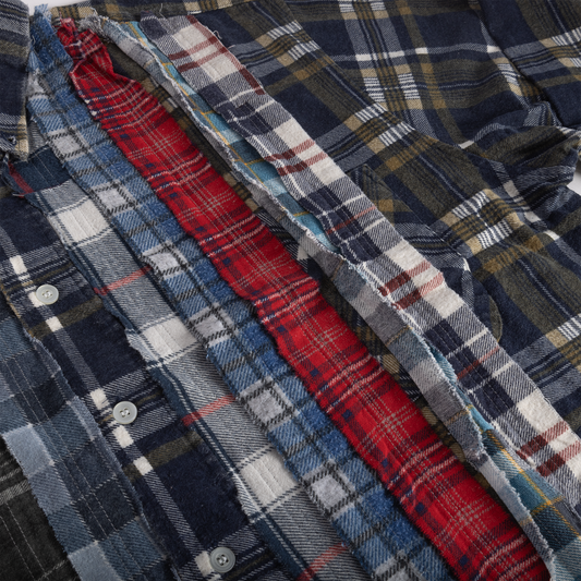 Needles Flannel Shirt Ribbon Shirt #SX482 X-Large