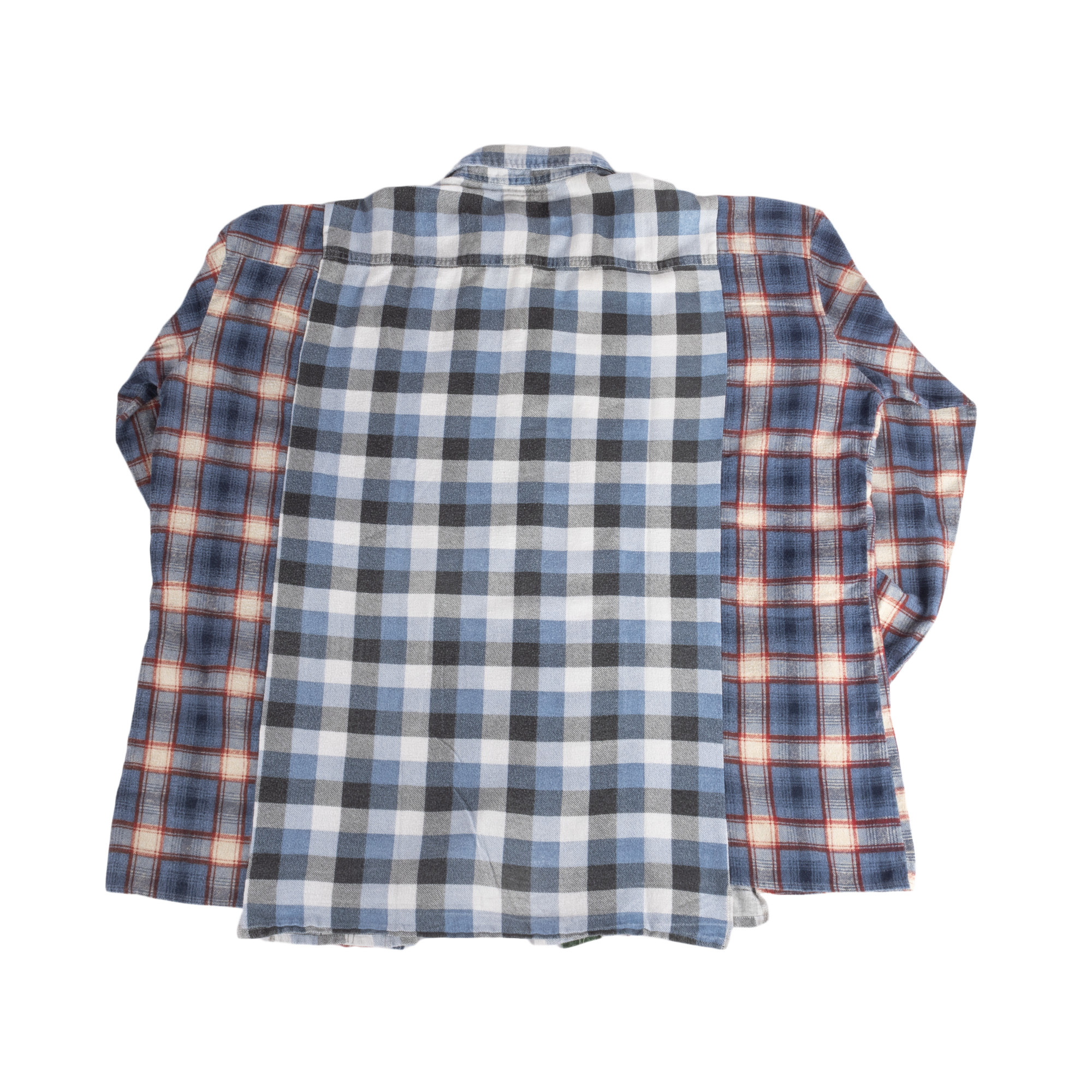 Needles Flannel Shirt Ribbon Wide Shirt #SX483 One Size