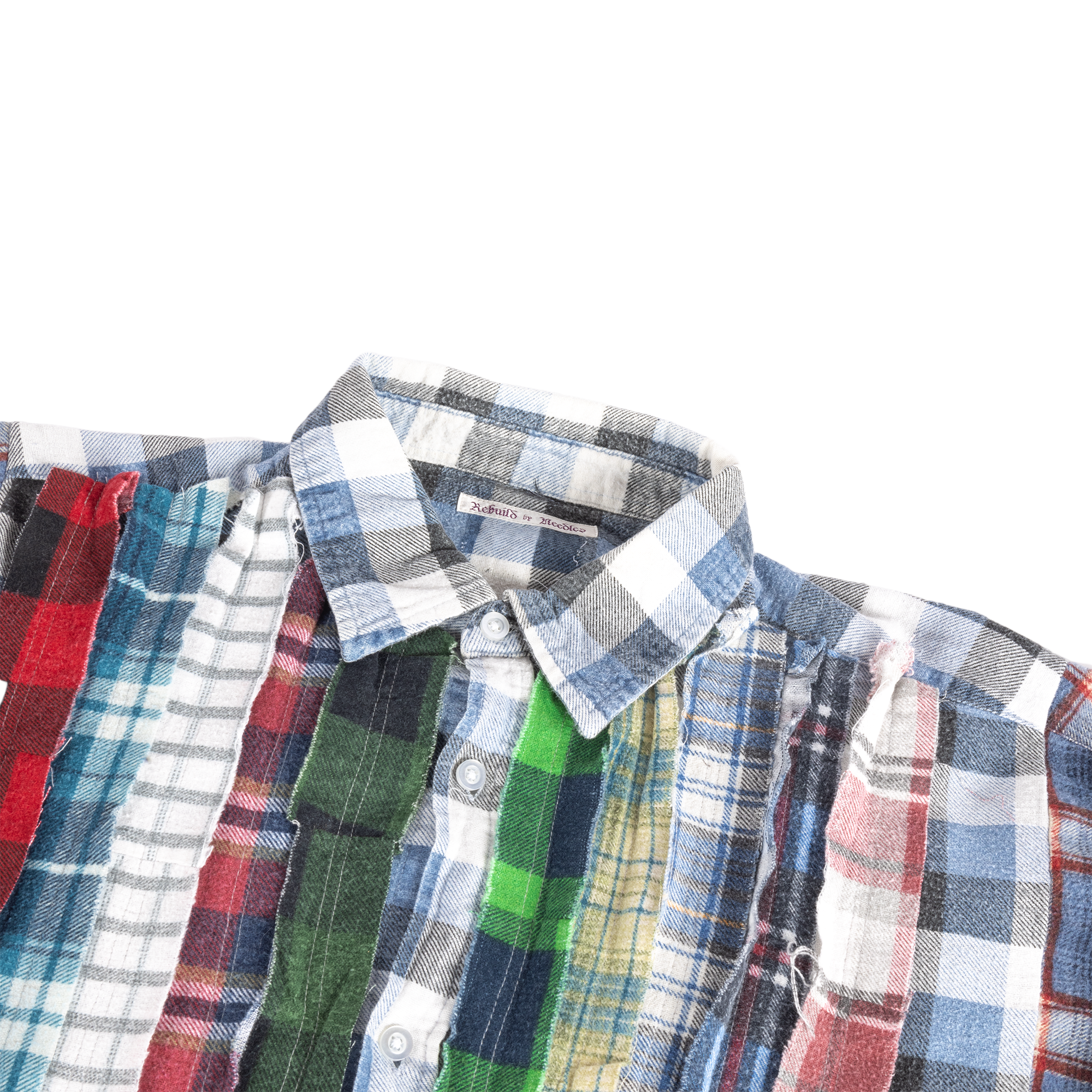 Needles Flannel Shirt Ribbon Wide Shirt #SX483 One Size