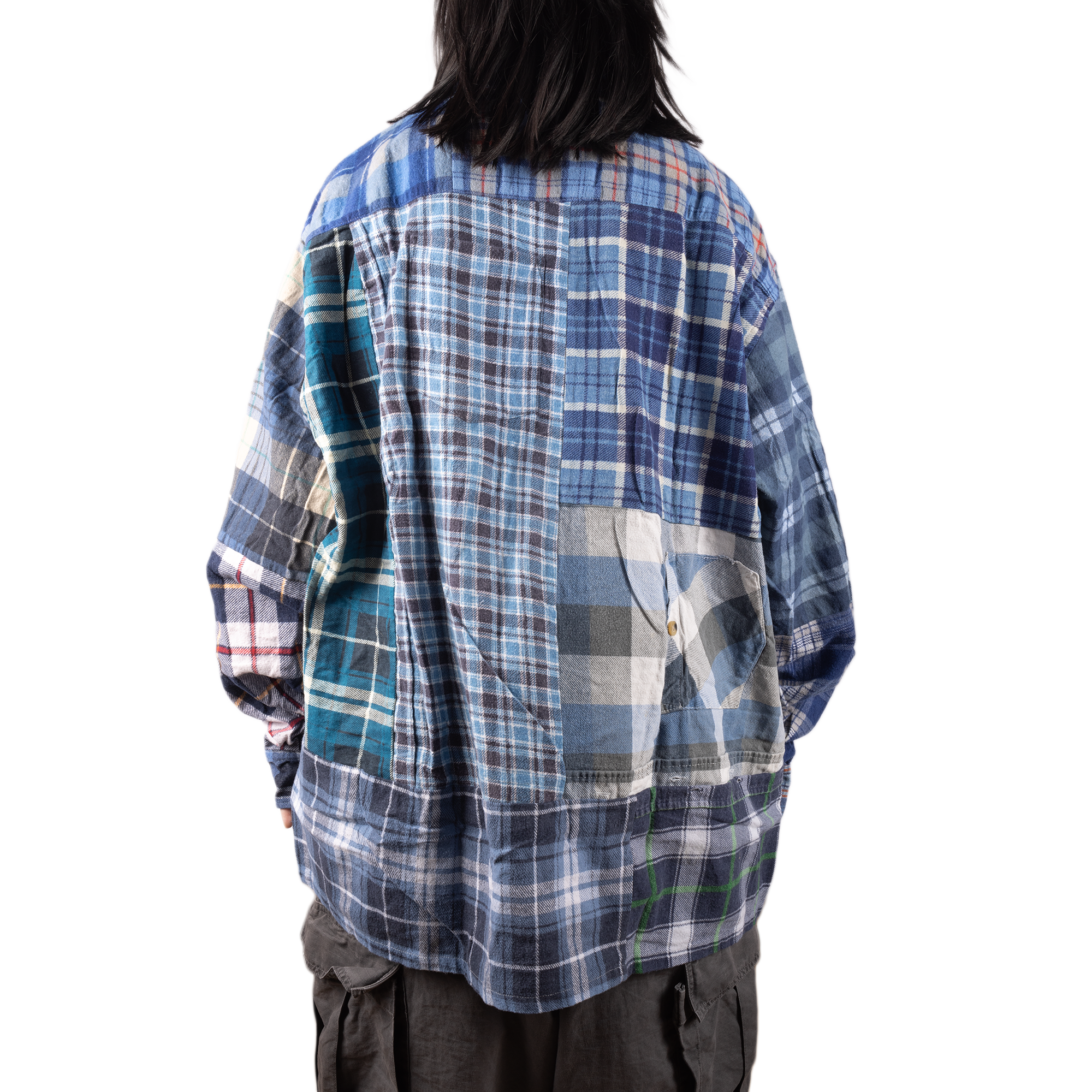 Needles Flannel Shirt Straight Hem Shirt #1-D X-Large