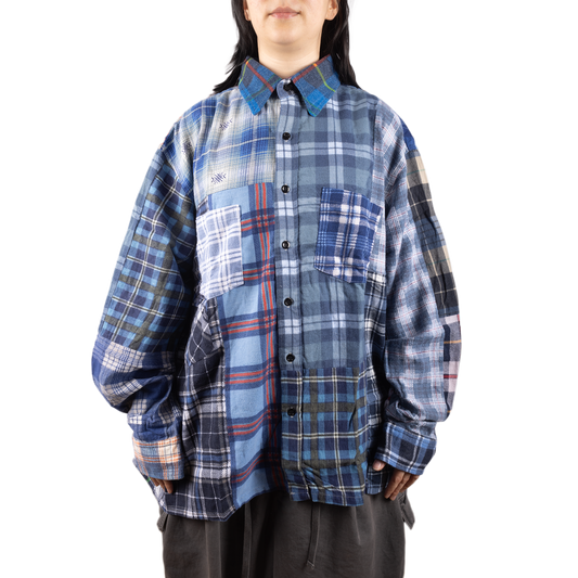 Needles Flannel Shirt Straight Hem Shirt #1-D X-Large