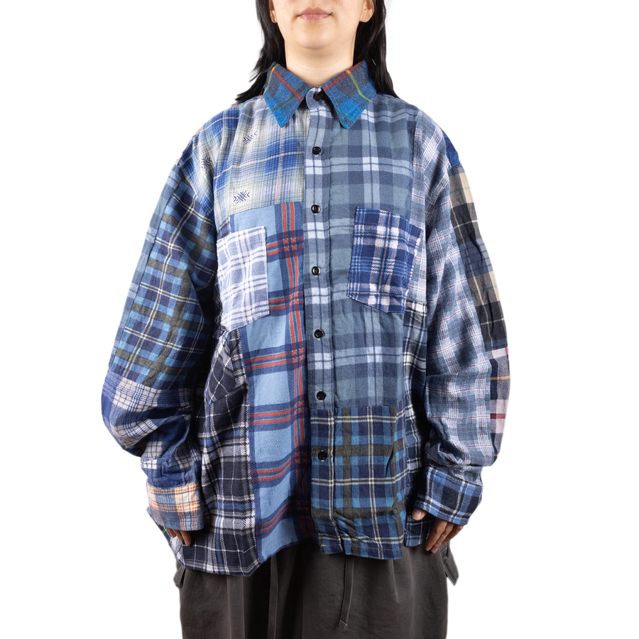 Needles Flannel Shirt Straight Hem Shirt #1-D X-Large