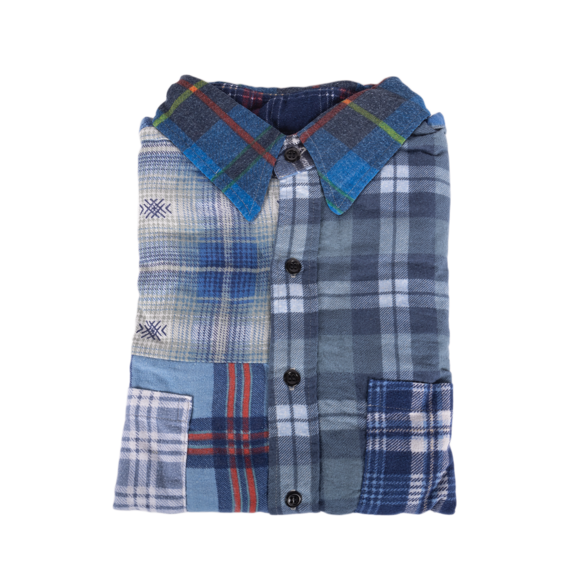 Needles Flannel Shirt Straight Hem Shirt #1-D X-Large