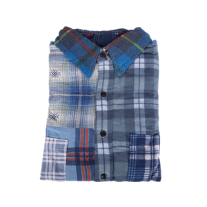 Needles Flannel Shirt Straight Hem Shirt #1-D X-Large