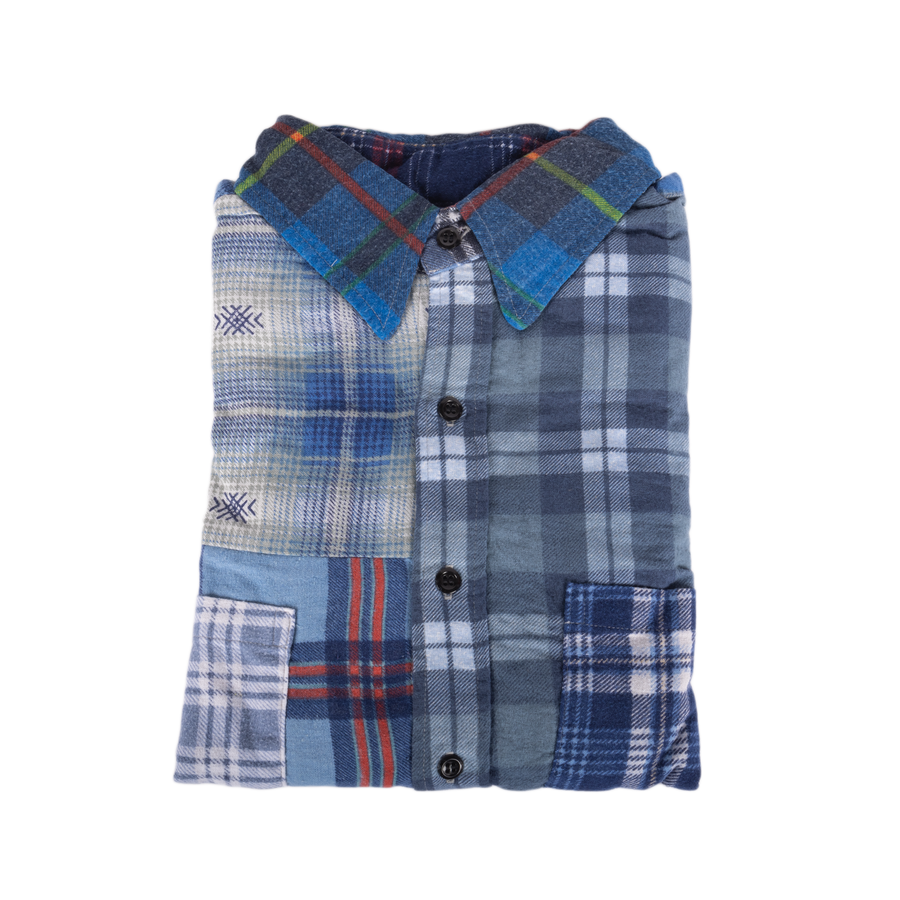 Needles Flannel Shirt Straight Hem Shirt #1-D X-Large
