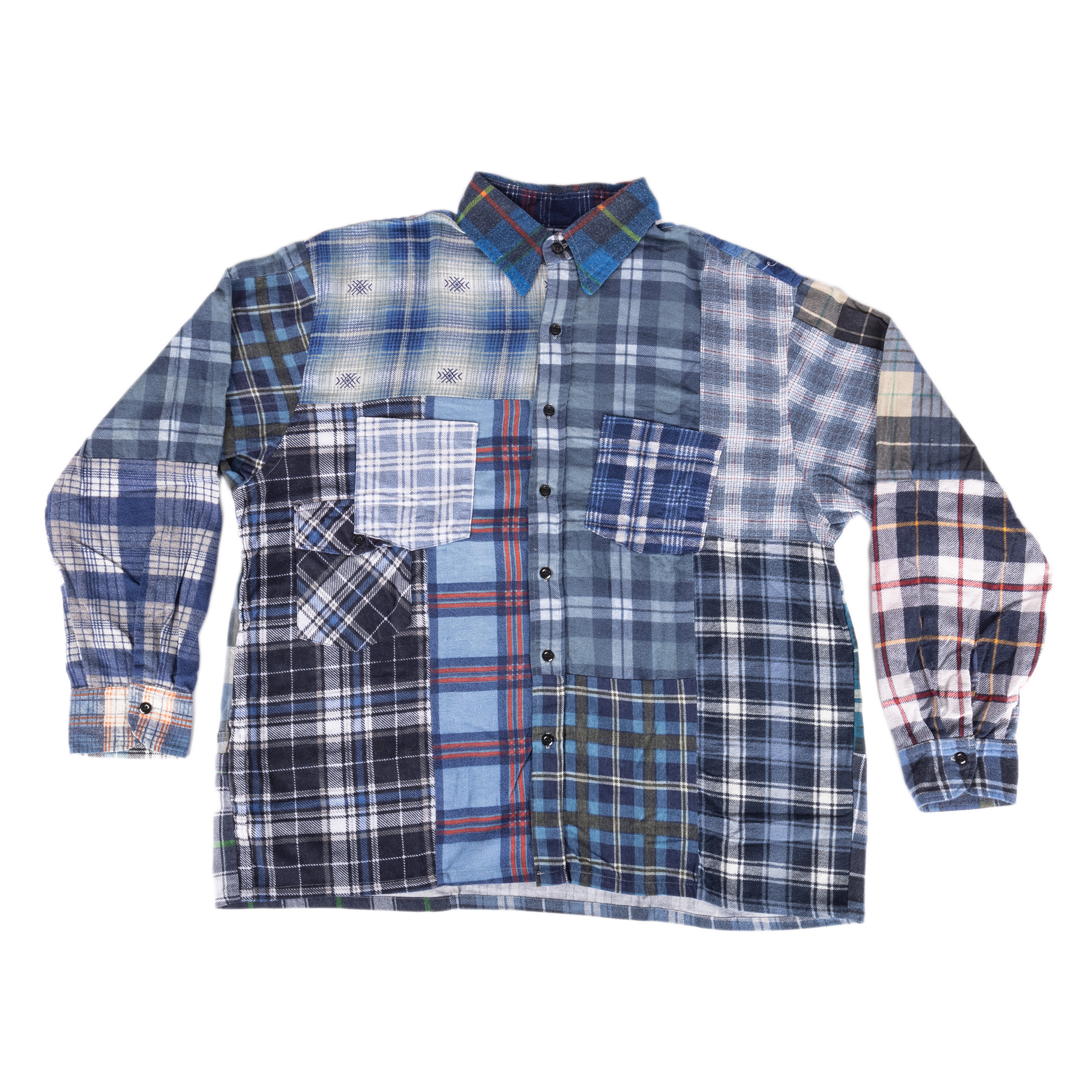 Needles Flannel Shirt Straight Hem Shirt #1-D X-Large