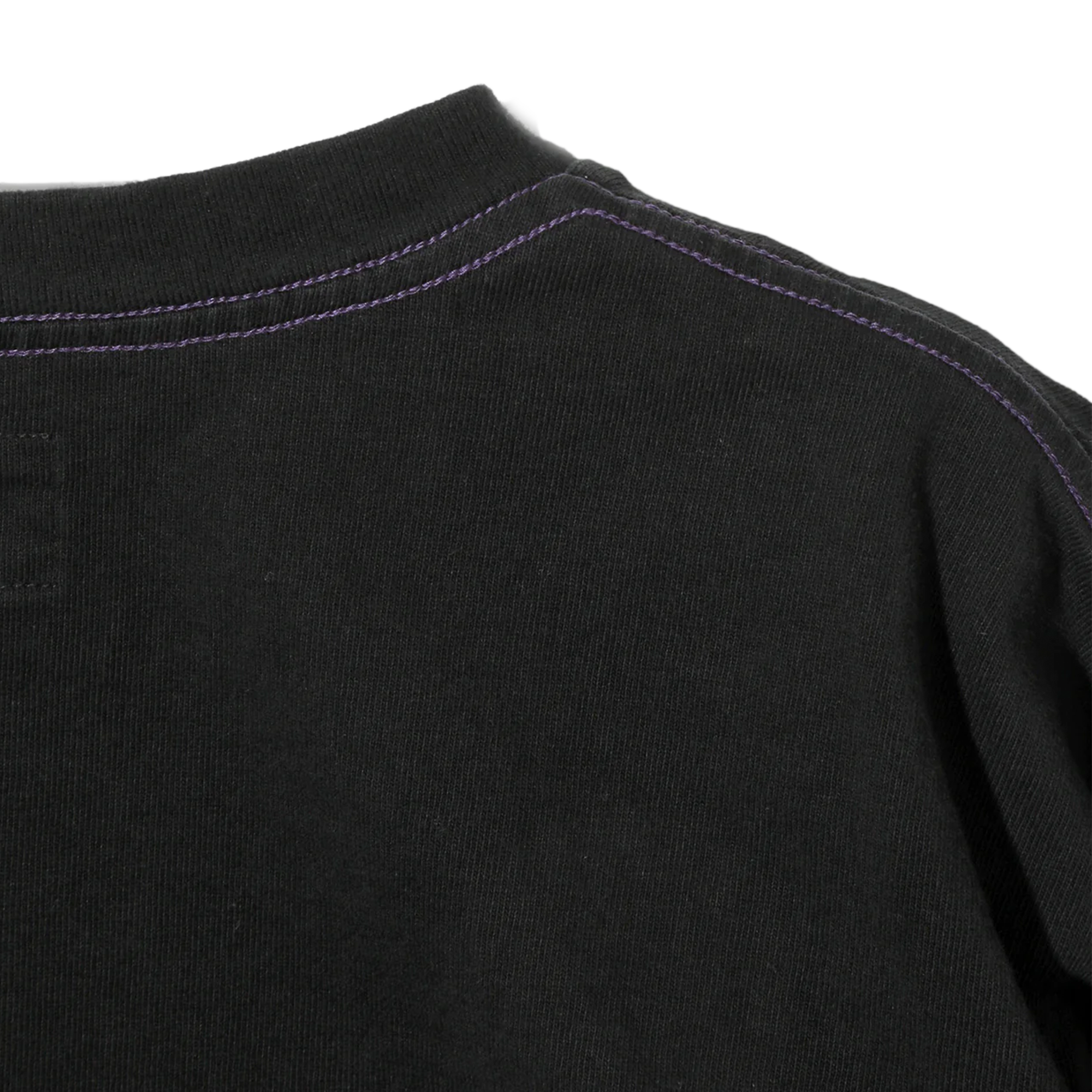Needles Long Sleeve Pocket T-Shirt Cotton Jersey Black