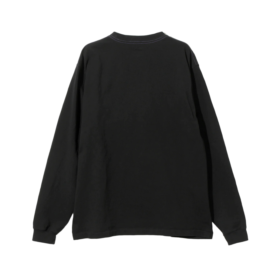 Needles Long Sleeve Pocket T-Shirt Cotton Jersey Black