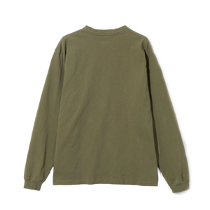 Needles Long Sleeve Pocket T-Shirt Cotton Jersey Olive