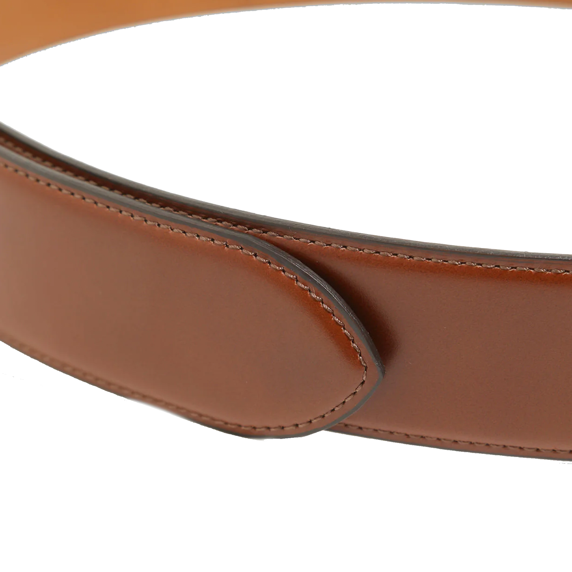 Needles Peace Buckle Belt Steer Leather Brown