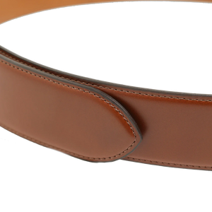 Needles Peace Buckle Belt Steer Leather Brown