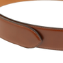Needles Peace Buckle Belt Steer Leather Brown
