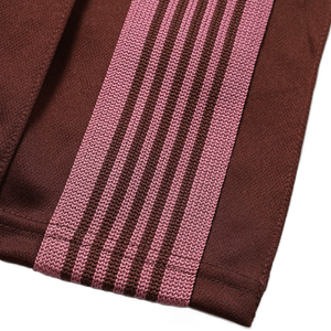 Needles Pleated Track Skirt Poly Smooth Brown