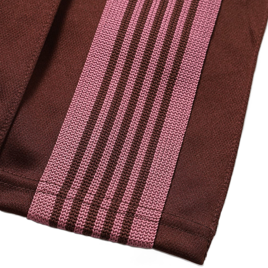 Needles Pleated Track Skirt Poly Smooth Brown