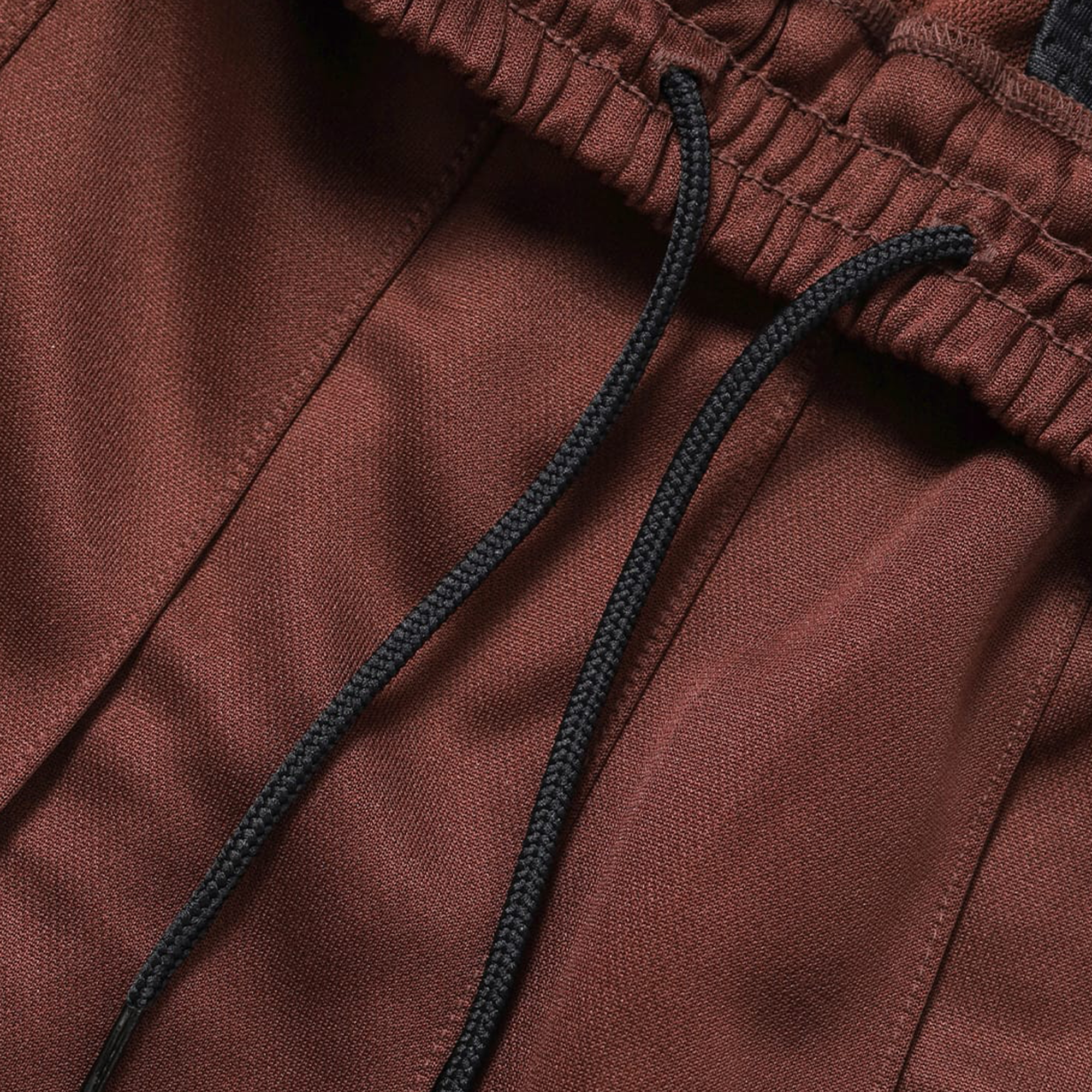 Needles Pleated Track Skirt Poly Smooth Brown