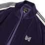 Needles Rib Collar Track Jacket C/PE Velour Navy