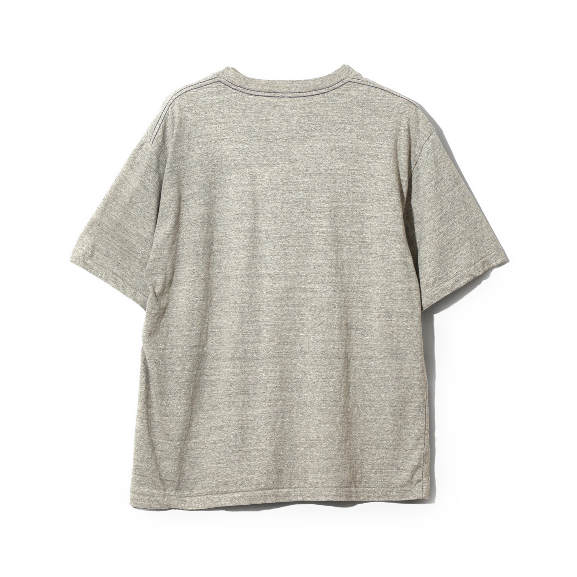 Needles SS26 Papillon Embroidered Pocket T-Shirt Grey