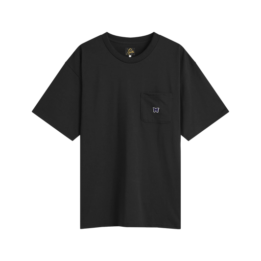 Needles Short Sleeve Crew Neck Tee Poly Jersey Black