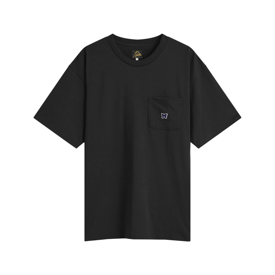 Needles Short Sleeve Crew Neck Tee Poly Jersey Black