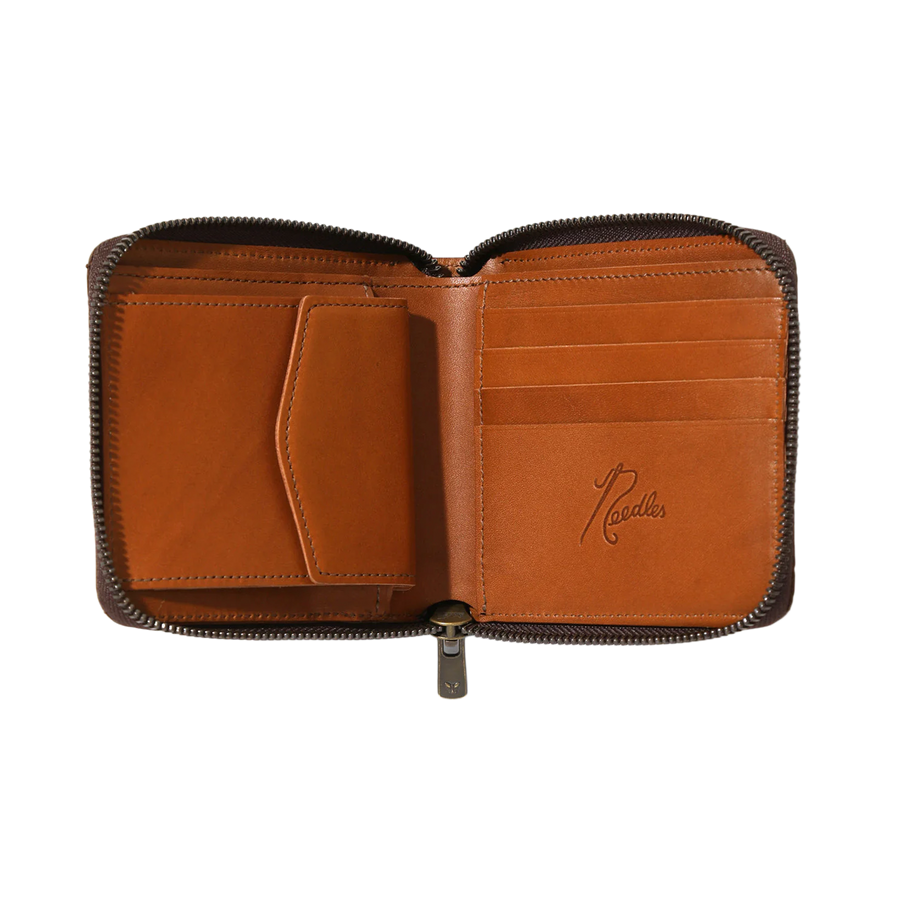 Needles Single Wallet Steer Leather Brown