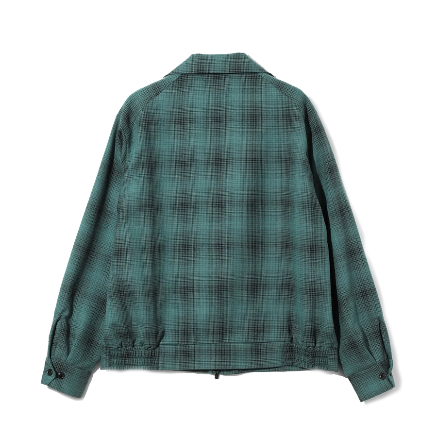 Needles Sport Jacket Wool Shadow Plaid Blue