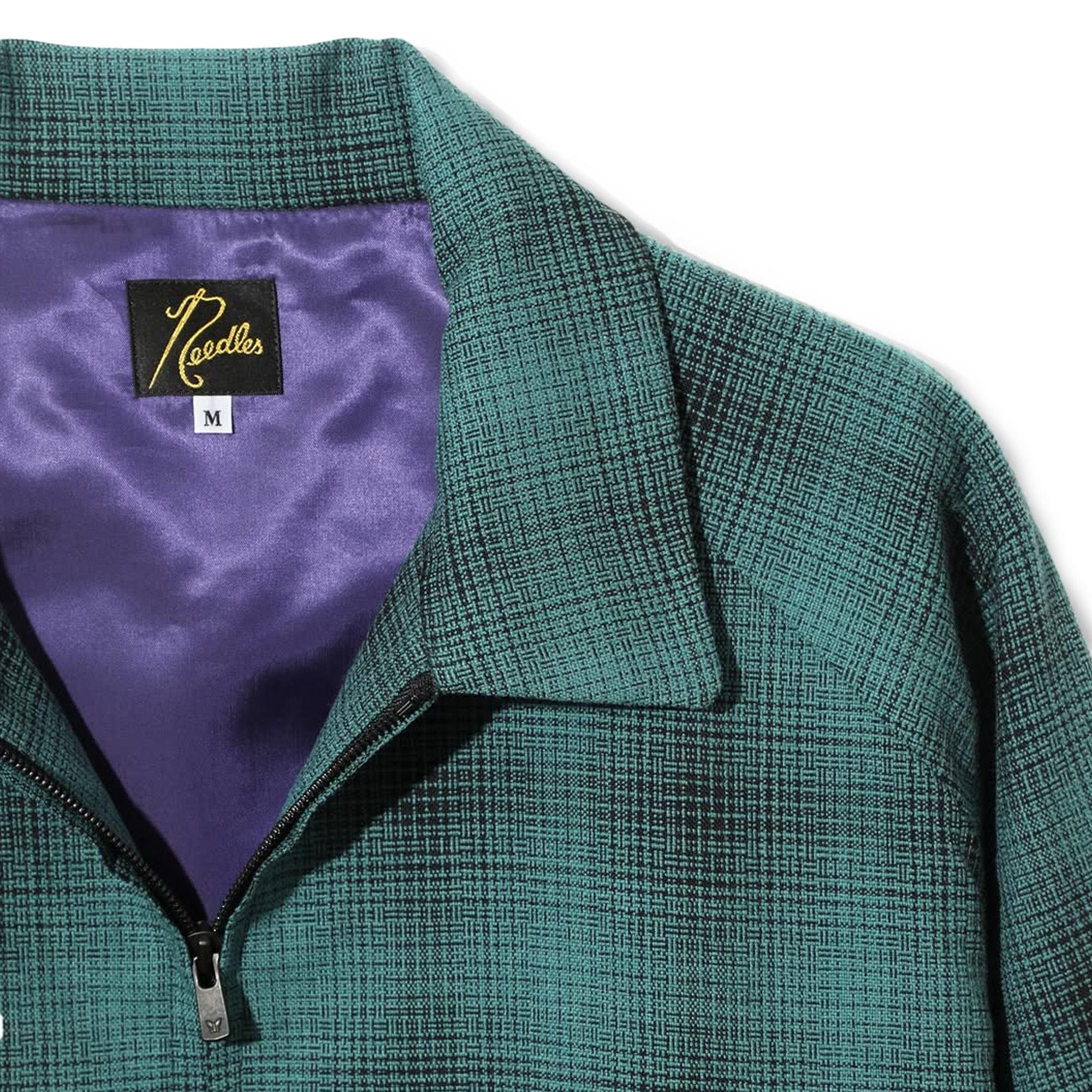 Needles Sport Jacket Wool Shadow Plaid Blue