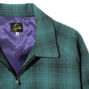 Needles Sport Jacket Wool Shadow Plaid Blue