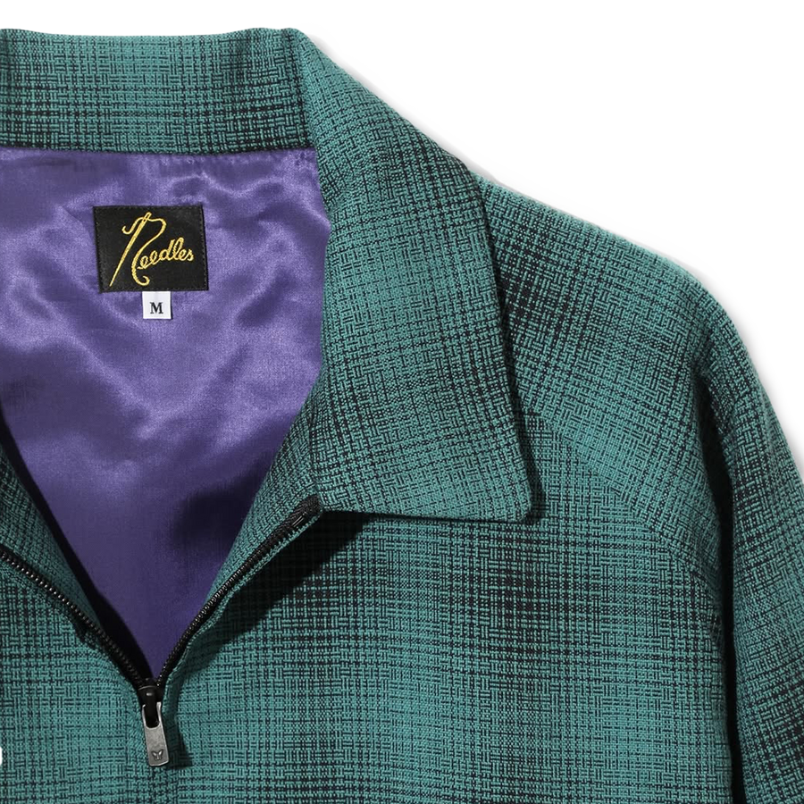 Needles Sport Jacket Wool Shadow Plaid Blue