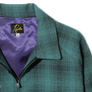 Needles Sport Jacket Wool Shadow Plaid Blue