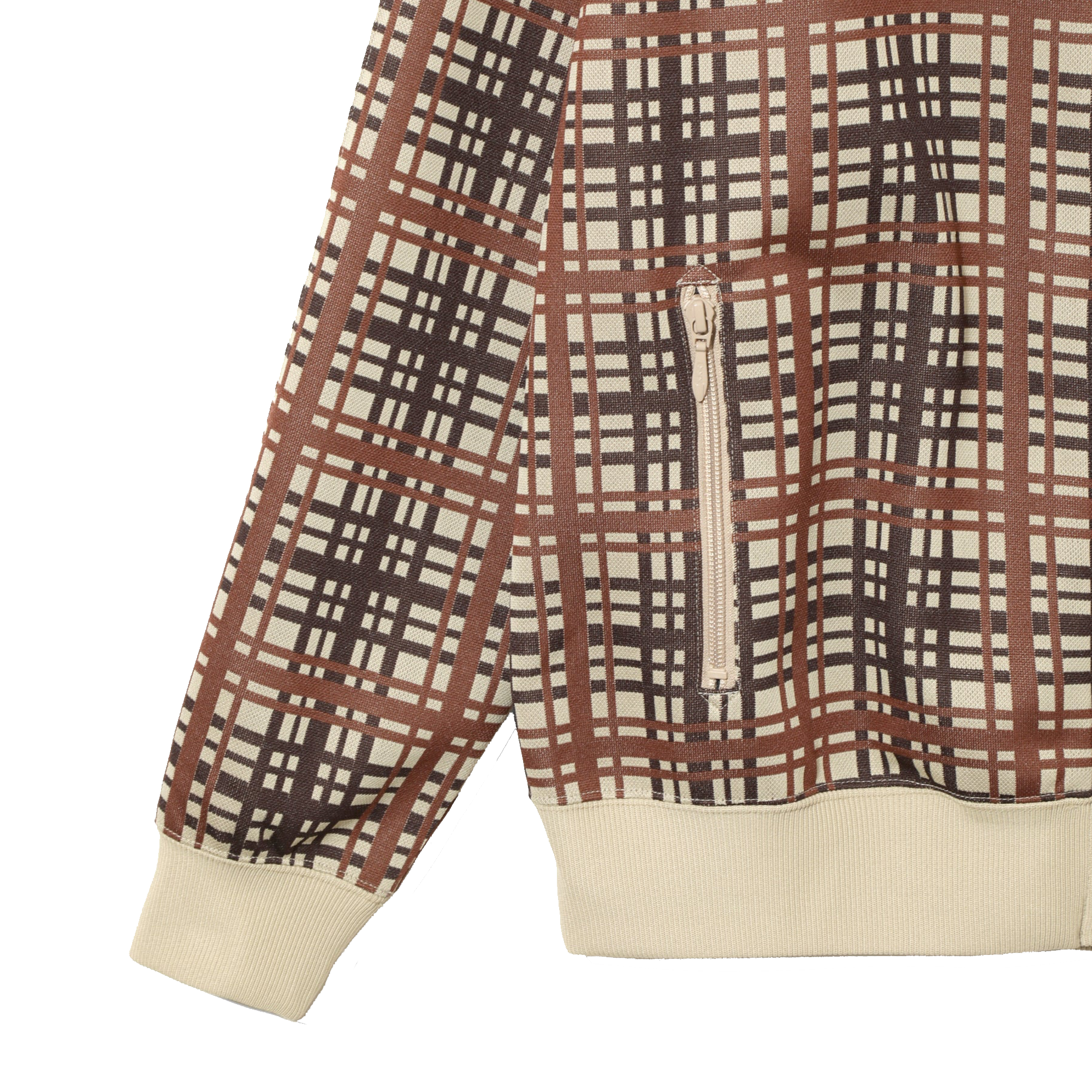 Needles Track Jacket Poly Jacquard Plaid