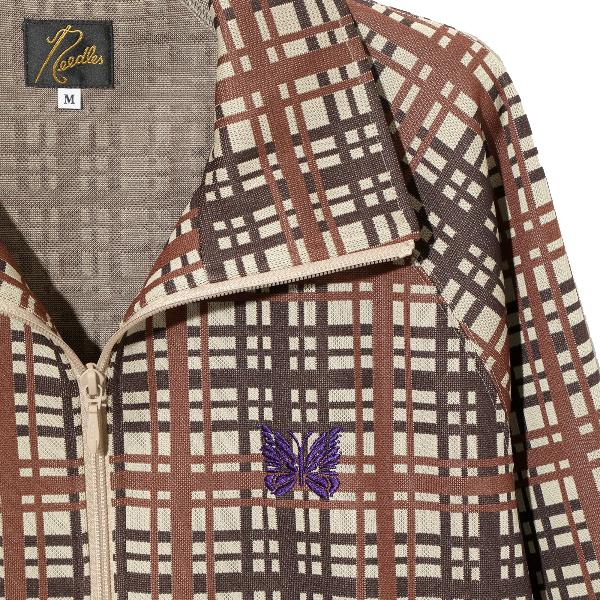 Needles Track Jacket Poly Jacquard Plaid
