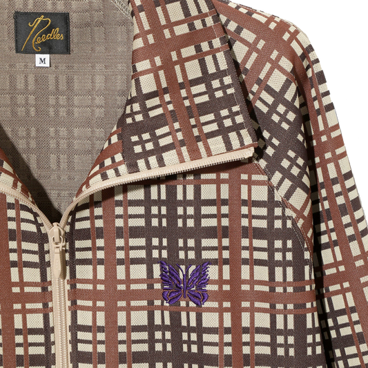 Needles Track Jacket Poly Jacquard Plaid