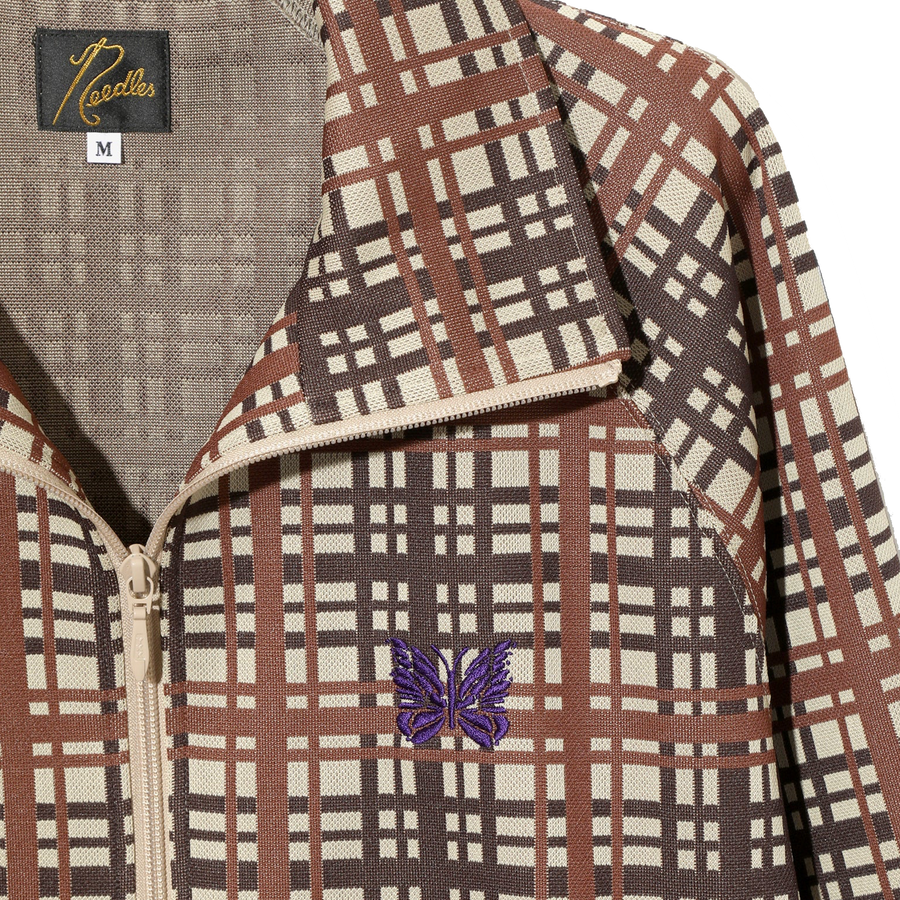 Needles Track Jacket Poly Jacquard Plaid