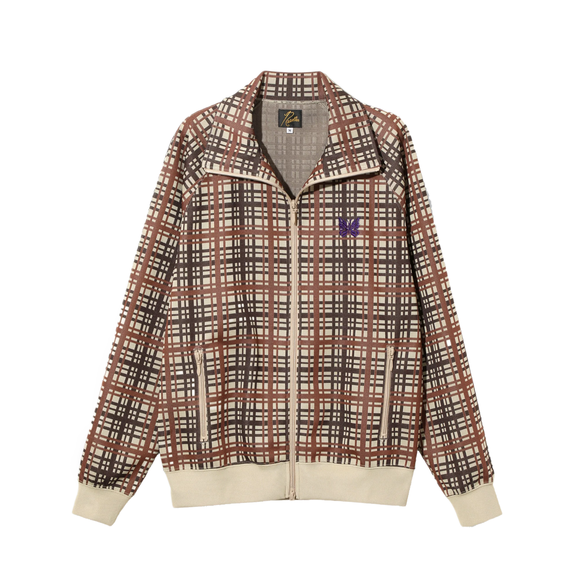 Needles Track Jacket Poly Jacquard Plaid