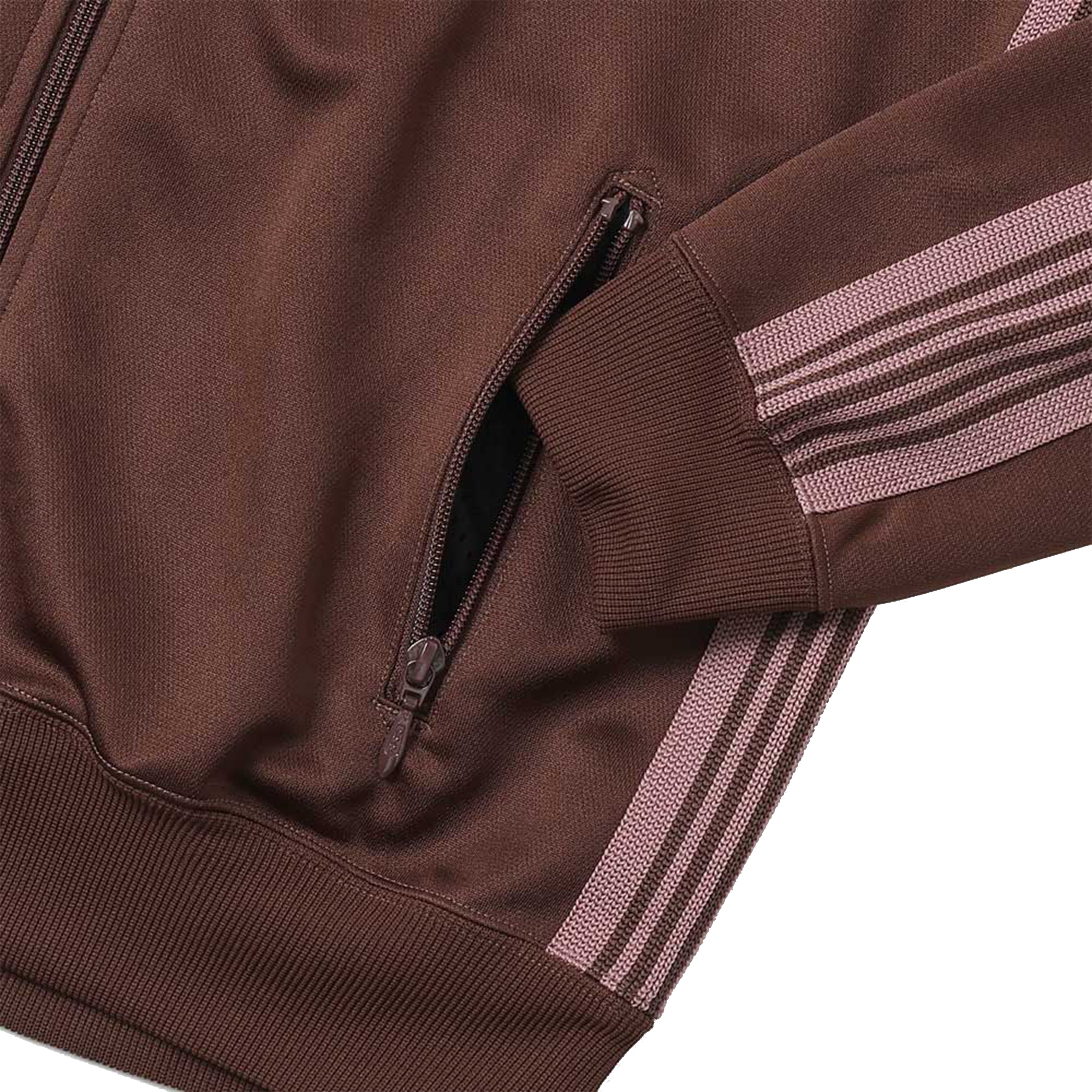 Needles Track Jacket Poly Smooth Brown