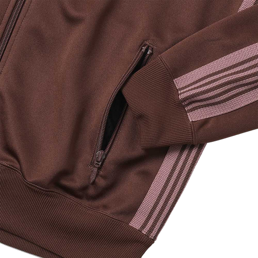 Needles Track Jacket Poly Smooth Brown