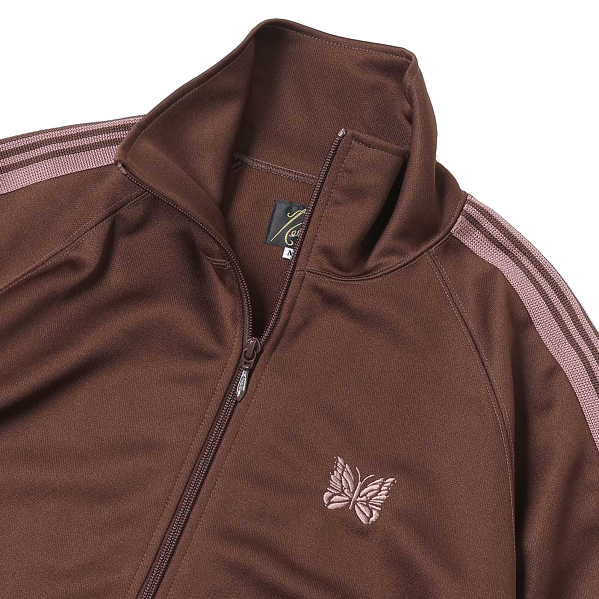 Needles Track Jacket Poly Smooth Brown