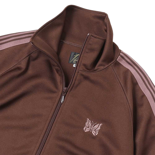 Needles Track Jacket Poly Smooth Brown