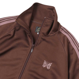 Needles Track Jacket Poly Smooth Brown