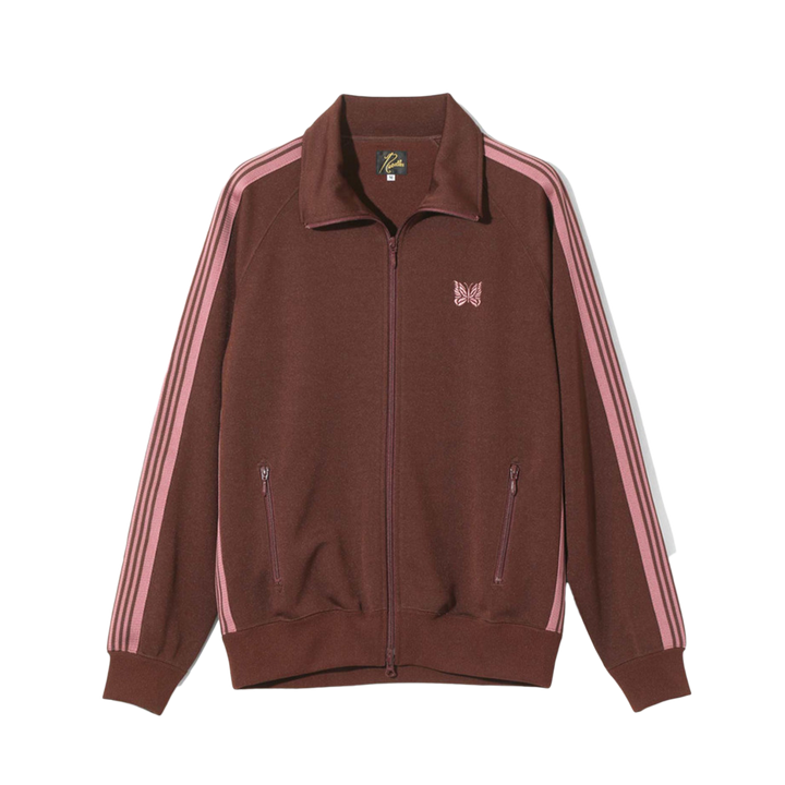 Needles Track Jacket Poly Smooth Brown