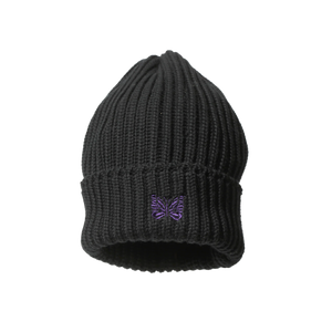 Needles Watch Cap Merino Wool Black