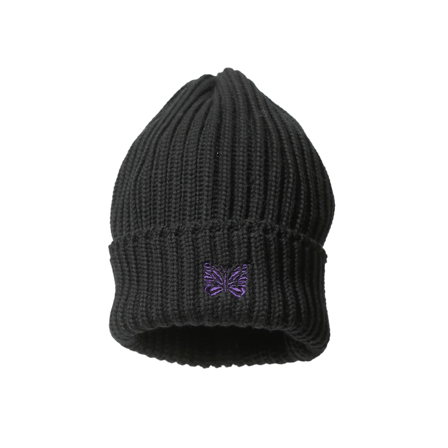 Needles Watch Cap Merino Wool Black