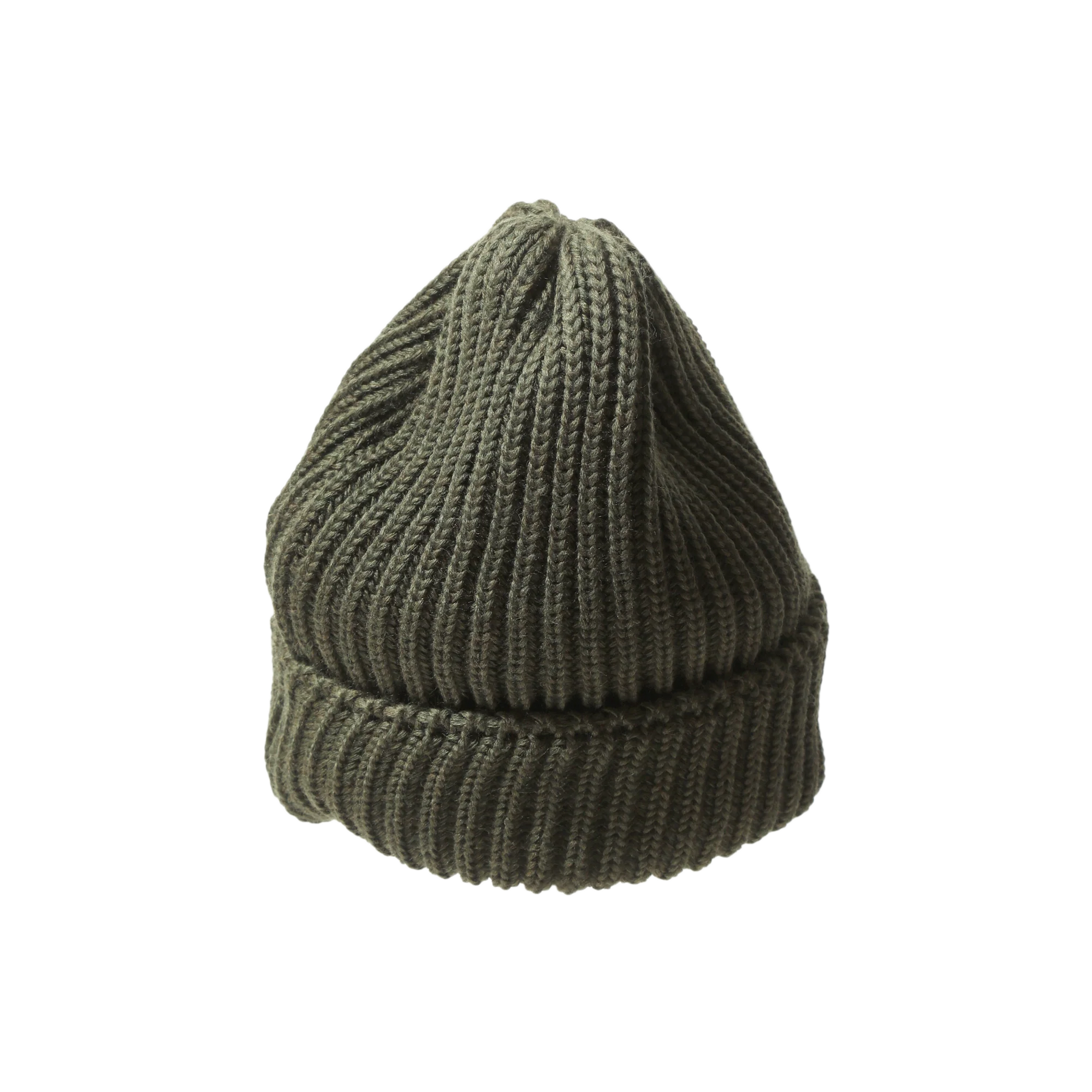 Needles Watch Cap Merino Wool Olive