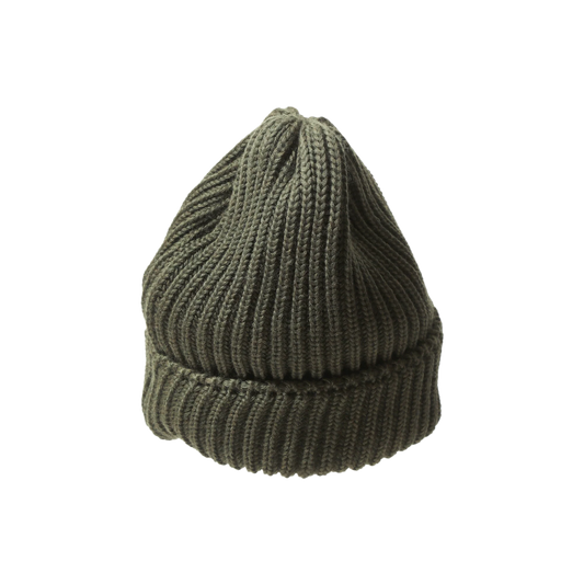 Needles Watch Cap Merino Wool Olive