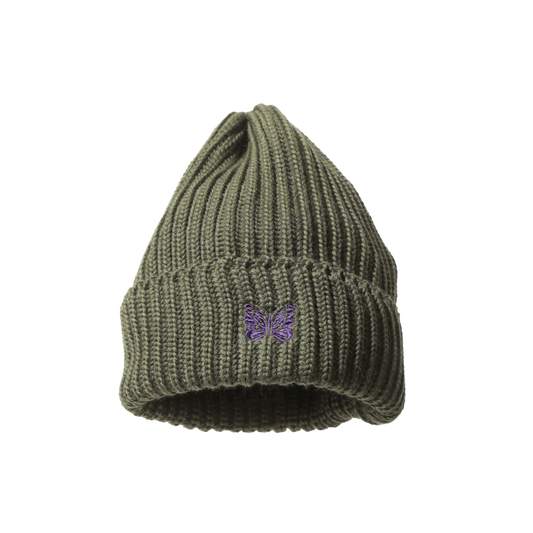 Needles Watch Cap Merino Wool Olive
