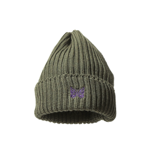 Needles Watch Cap Merino Wool Olive