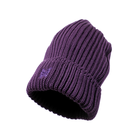 Needles Watch Cap Merino Wool Purple