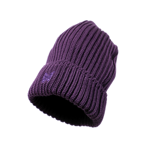 Needles Watch Cap Merino Wool Purple